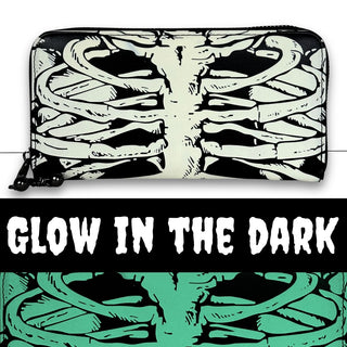 Glow in the Dark Skeleton Ribcage Wallet