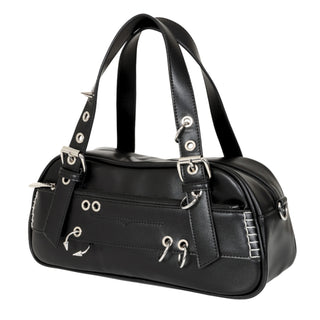 Black Night Pierced Shoulder Bag