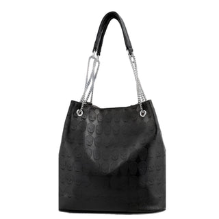 Rhinestone Skull Embossed Handbag Combo