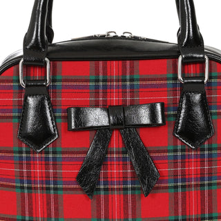 Red Tartan Bowler Bag