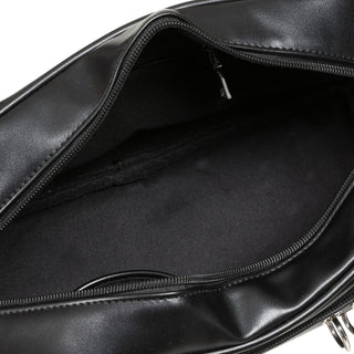 Black Night Pierced Shoulder Bag