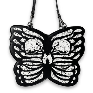 Gothic Glow in the Dark Butterfly Handbag & Crossbody