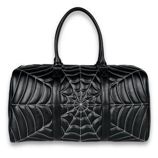 Quilted Spiderweb Weekender Duffle Bag