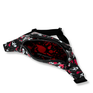 Father Death Fanny Pack with Blood Splatter inside Lining