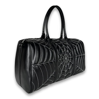 Quilted Spiderweb Weekender Duffle Bag