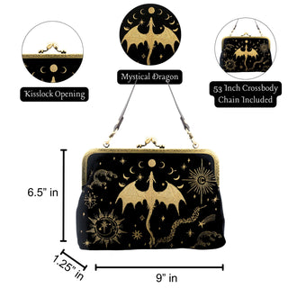 Mystical Dragon Kisslock Bag