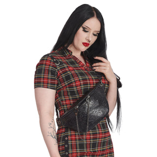 Gothic Thorn Embossed Sling Bag
