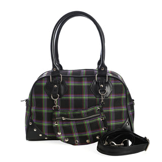 Green Tartan Bowler Bag