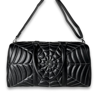 Quilted Spiderweb Weekender Duffle Bag