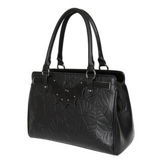 Black Widow Spiderweb Tote