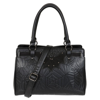 Black Widow Spiderweb Tote