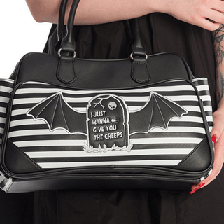 Just want to give you the creeps striped handbag & crossbody bag