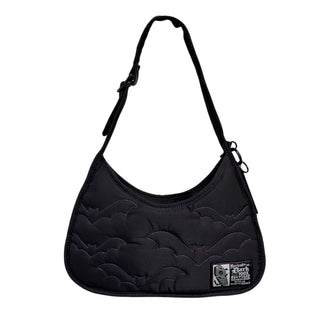Recycled Nylon Purple Bats Shoulder Bag