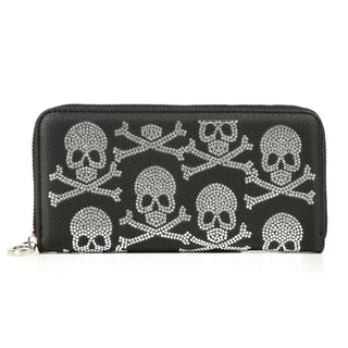 Skull & Crossbone Rhinestone Wallet