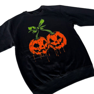 Halloween Cherry Pumpkin Crewneck Sweatshirt