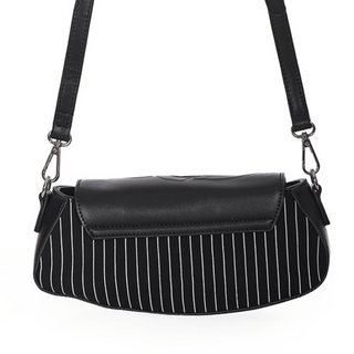 Pinstripe Skull Crossbody