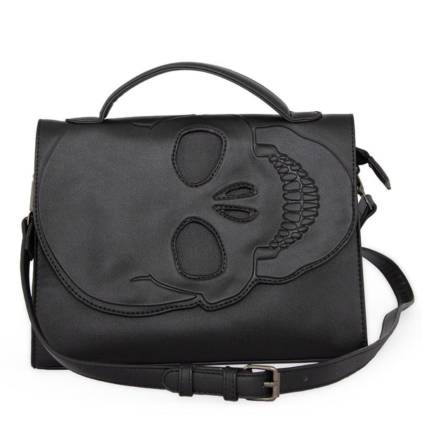 Skull Cut-out Satchel Crossbody Bag – Wicked Misfit