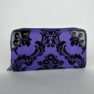 Purple Damask Wallet