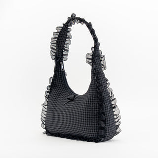 Ruffled Bow Shoulder Bags