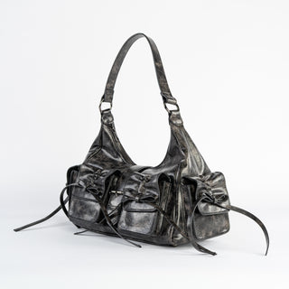 Obscura Bow Shoulder Bags by Wicked Misfit