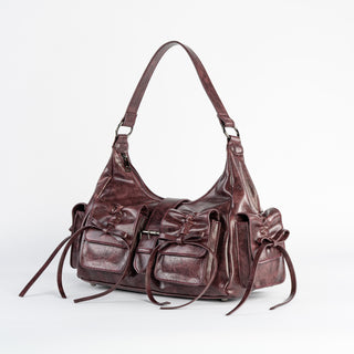 Obscura Bow Shoulder Bags by Wicked Misfit