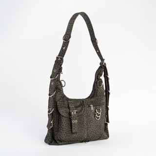 Canvas D-Ring Grommet Hobo Bags