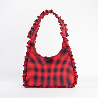 Ruffled Bow Shoulder Bags