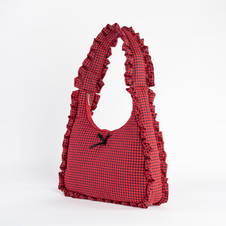 Ruffled Bow Shoulder Bags