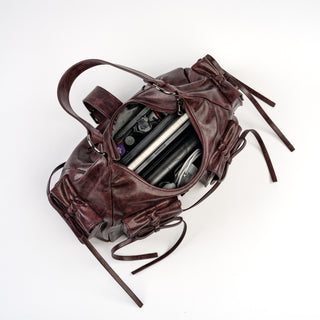 Obscura Bow Shoulder Bags by Wicked Misfit