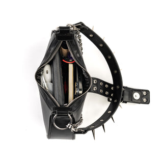 Wicked Misfit Chain & Spikes Handbag / Shoulder Bags