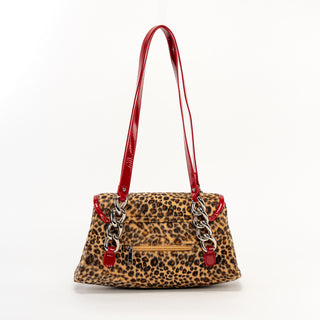 Back Side Brown Leopard Velour