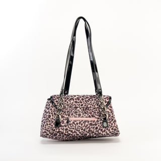 Back Side Pink Leopard Velour