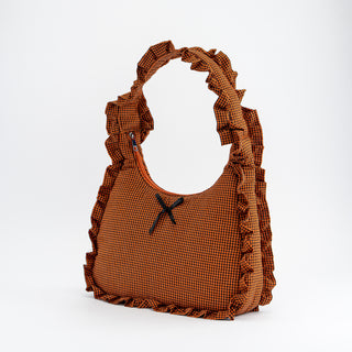 Ruffled Bow Shoulder Bags