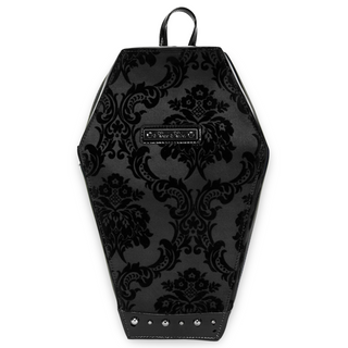 Black Damask Coffin Backpack