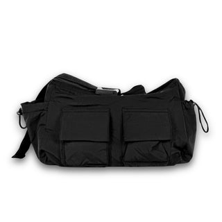 Black Nylon Multi Pocket Bag