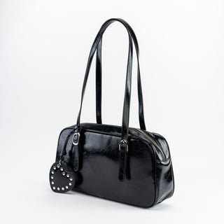 Onyx Bowler Shoulder Bag