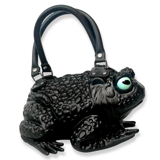 Side View of Black Toad Handbag