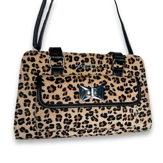 Cosmo Fuzz Leopard Handbag & Crossbody Bag strap