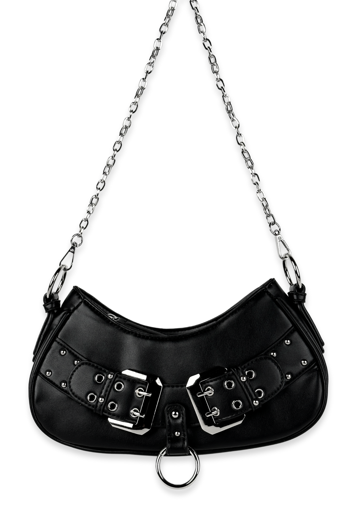 Y2k Convertible Double Belt Shoulder Bag by Wicked Misfit Y2k Convertible Double Belt Shoulder Bag by Wicked Misfit