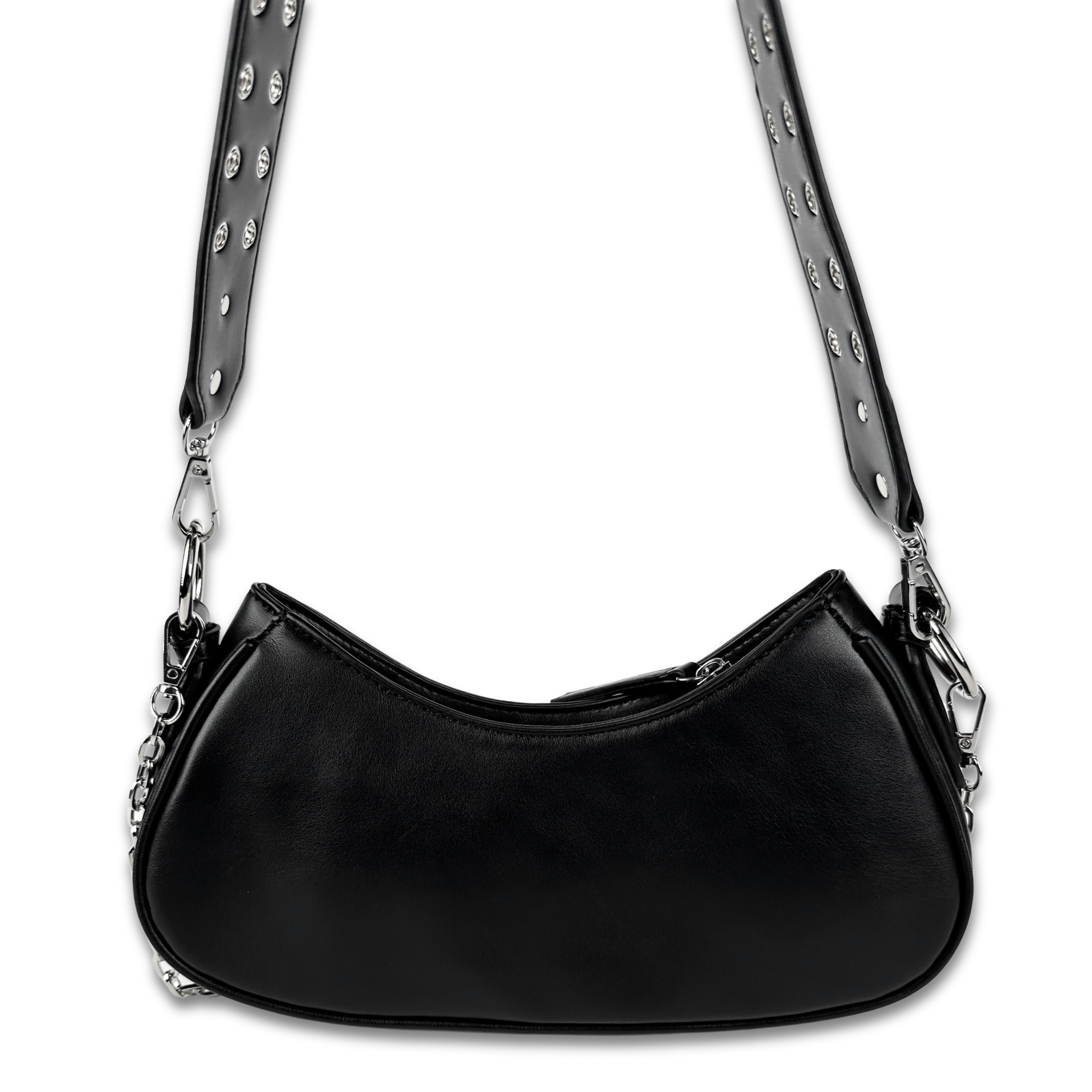 Y2k Convertible Double Belt Shoulder Bag by Wicked Misfit Y2k Convertible Double Belt Shoulder Bag by Wicked Misfit