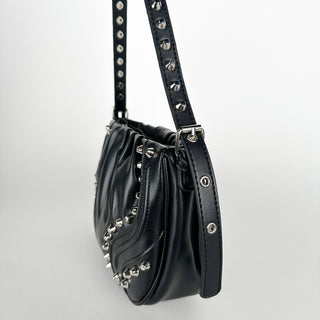 Puff Studded Shoulder Bag