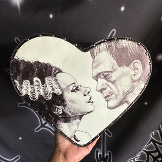 Glow in the Dark Bride of Frankenstein Convertible Heart bag