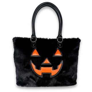 Fuzzy Jack Tote Bag - Black / Orange from Wicked Misfit