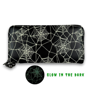 Glow in the dark Spiderweb Wallet