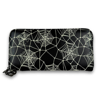 Glow in the dark Spiderweb Wallet Back view