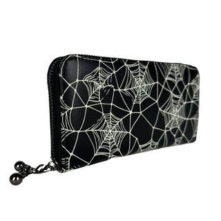 Glow in the dark Spiderweb Wallet Sideview