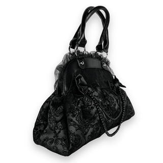 Gothic Coquette Bows Handbag side view