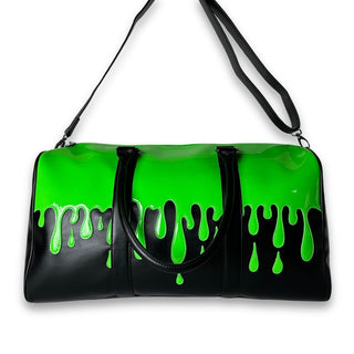 Green Slime Weekender Duffle Bag with crossbody strap