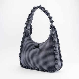 Ruffled Bow Shoulder Bags