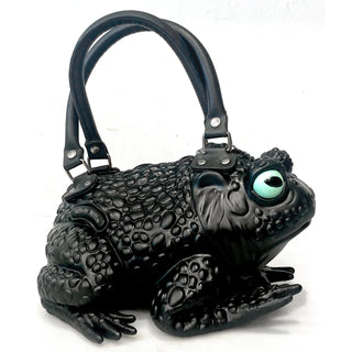 Black Toad Bag with Glow in the Dark Eyes